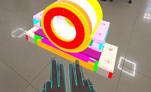 3D Model View of Bottom Block in XR3